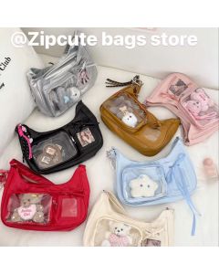 Shoulder Bag Women Korean Transparent Ita School Crossbody Japanese Designer