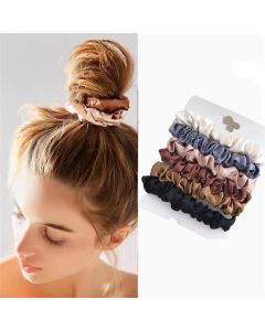 6Pcs Satin Hair Scrunchies For Women Softer Than Silk Girls