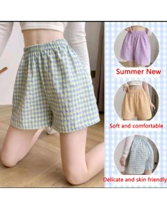 Summer Home Shorts Women's High Waisted Slimming Wide Leg Pants Sports Casual